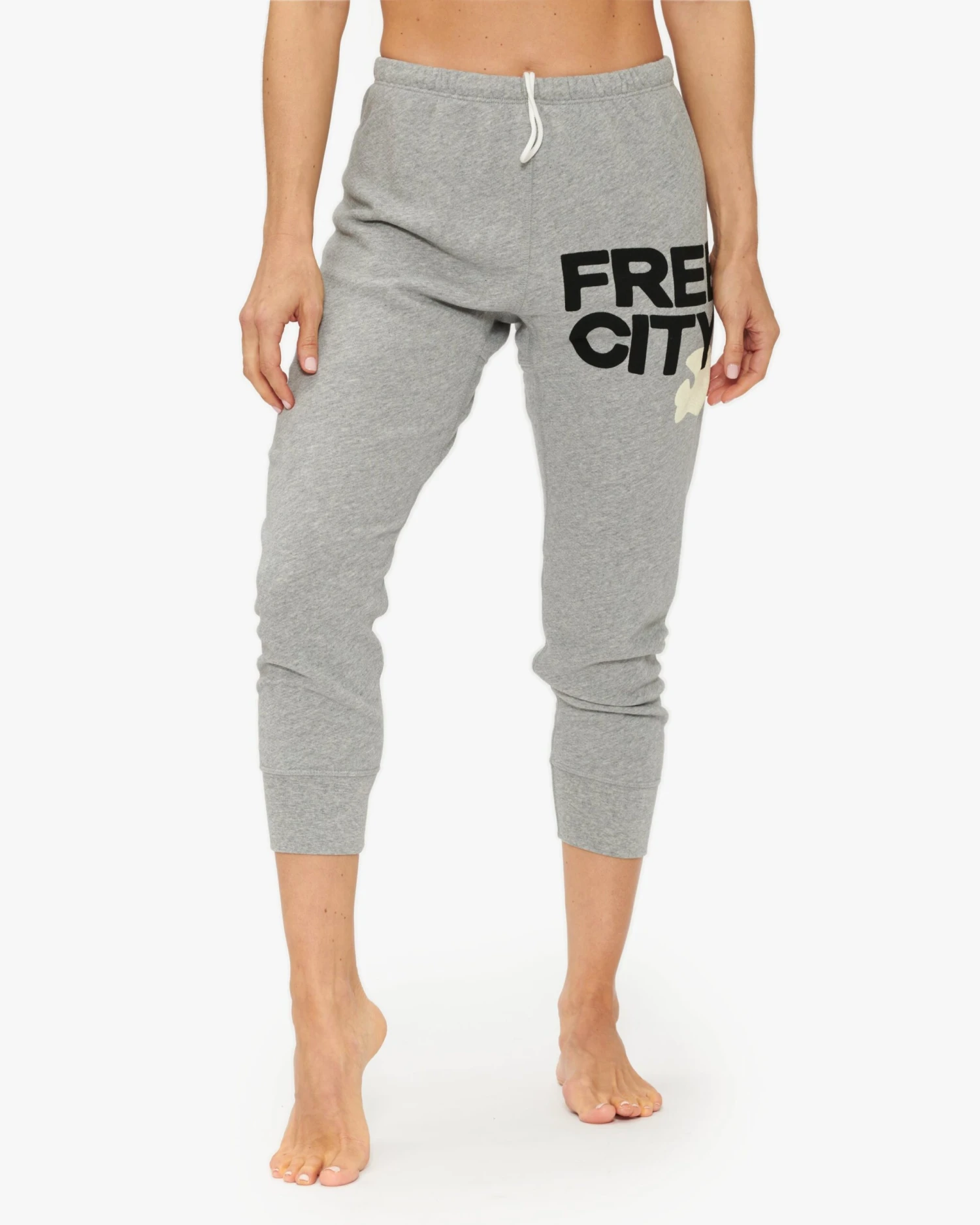 Free City Large Heather 3/4 Sweats 1 Free City Large Heather 3/4 Sweats