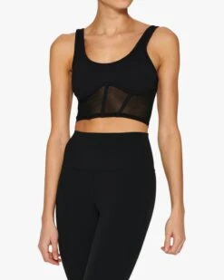 Alo Yoga Airbrush Mesh Corset Tank