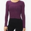 Alo Yoga Gather Long Sleeve -EQUINOX Sales 021 W3472R DARK PLUM 003