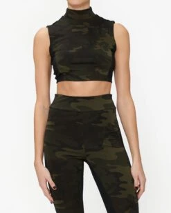 Monse Camo Sports Bra Top