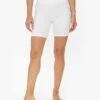 Year Of Ours Ribbed V Waist Biker Short -EQUINOX Sales 033 TN1716 BK WHITE 001