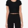 Beyond Yoga Featherweight Perspective Cropped Tee -EQUINOX Sales 036 LWSD7842 DARKEST NIGHT 002