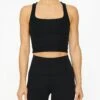 Beyond Yoga Spacedye Square Neck Cropped Tank -EQUINOX Sales 040 SD4492 DARKESTNIGHT 001
