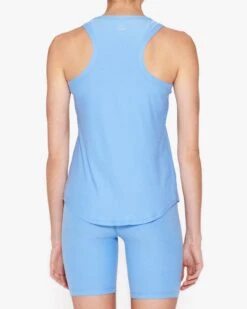 Beyond Yoga Featherweight Keep It Moving Tank -EQUINOX Sales 044 LWSD4481 FLOWER BLUE 010
