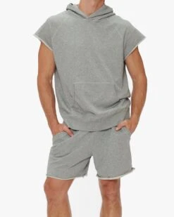 Hiro Clark No-Sleeve Hooded Sweatshirt