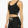 Vuori Halo Performance Crop Top -EQUINOX Sales 053 VW1005 BLACKHEATHER 007