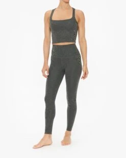 Beyond Yoga Heather Rib High Waisted Midi Legging -EQUINOX Sales 064 HR4492 SMOKEGREYHEATHER 009