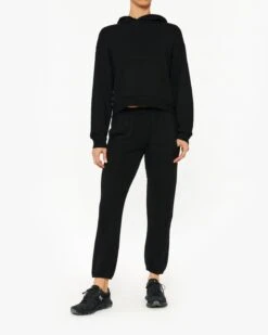 Monrow Supersoft Fleece Girlfriend Pullover Hoody -EQUINOX Sales 064 HT1124 BLACK 002 7e3968ff b1b0 469b 80b1 69b389b0ee2f