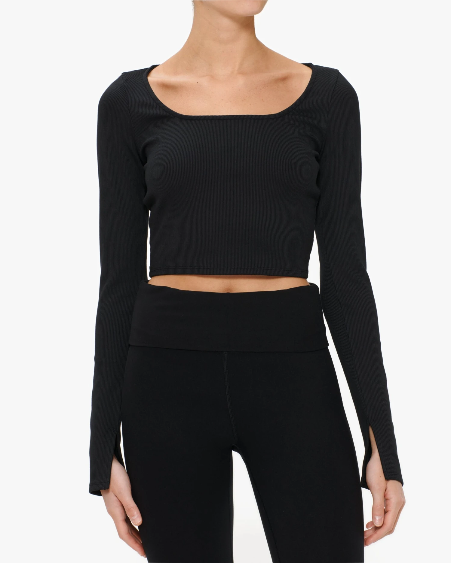 Alo Yoga Alosoft Rib Form Long Sleeve Top 1 Alo Yoga Alosoft Rib Form Long Sleeve Top