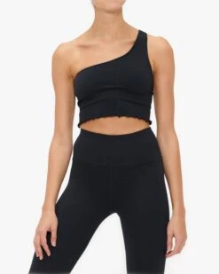 Spiritual Gangster Luna One Shoulder Seamless Tank