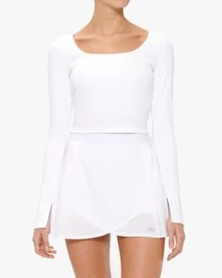 Alo Yoga Alosoft Rib Form Long Sleeve Top