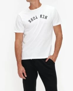 Hiro Clark New York Upside Down Combed Cotton Tee