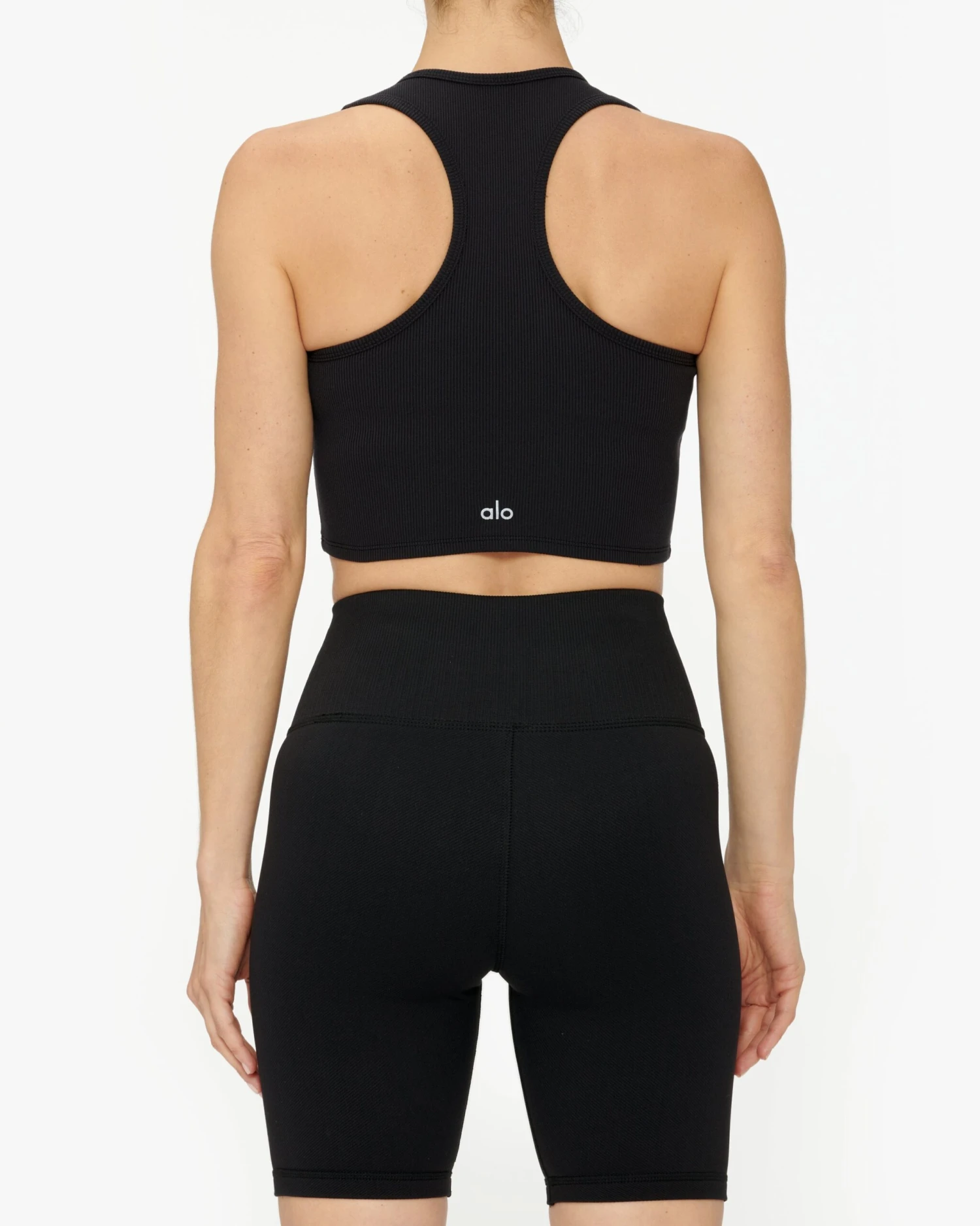 Alo Yoga Goddess Ribbed Cropped Racerback Tank 4 Alo Yoga Goddess Ribbed Cropped Racerback Tank - Image 4