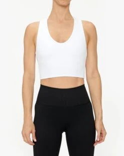 Alo Yoga Goddess Ribbed Cropped Racerback Tank