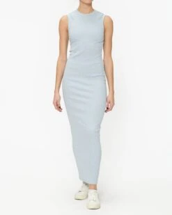 Enza Costa Textured Knit Sleeveless Maxi