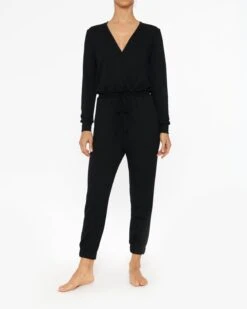 Beyond Yoga Cozy Fleece Overlapping Jumpsuit
