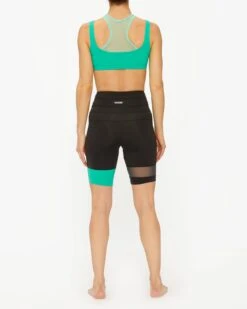 Monse Criss Cross Bike Shorts -EQUINOX Sales 099 MP220403VPR TURQUOISE 007