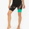 Monse Criss Cross Bike Shorts -EQUINOX Sales 100 MP220707VPR MOKACCINO TURQUOISE 003