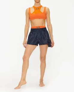 Monse Layered Short -EQUINOX Sales 103 MP220709NGN MIDNIGHT DEEPORANGE 006