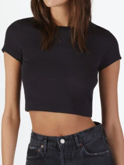 Tomboy Tee Cropped -EQUINOX Sales BLACK TomboyTee Cropped 211