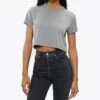 Almost Friday Tee Cropped -EQUINOX Sales HEATHER GREY SS AlmostFriday CROPPED2644