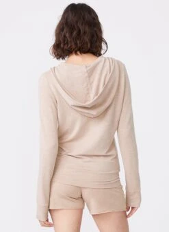 Monrow Supersoft Zip Up Hoody -EQUINOX Sales HJ321AFT TAUPE 5