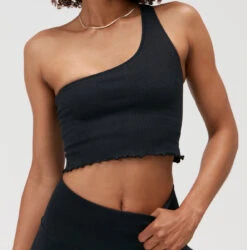 Spiritual Gangster Luna One Shoulder Seamless Tank