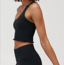 Spiritual Gangster Luna One Shoulder Seamless Tank -EQUINOX Sales HO23676003 BLK HO23677003 BLK 0244