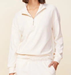 Terry Cloth Half Zip