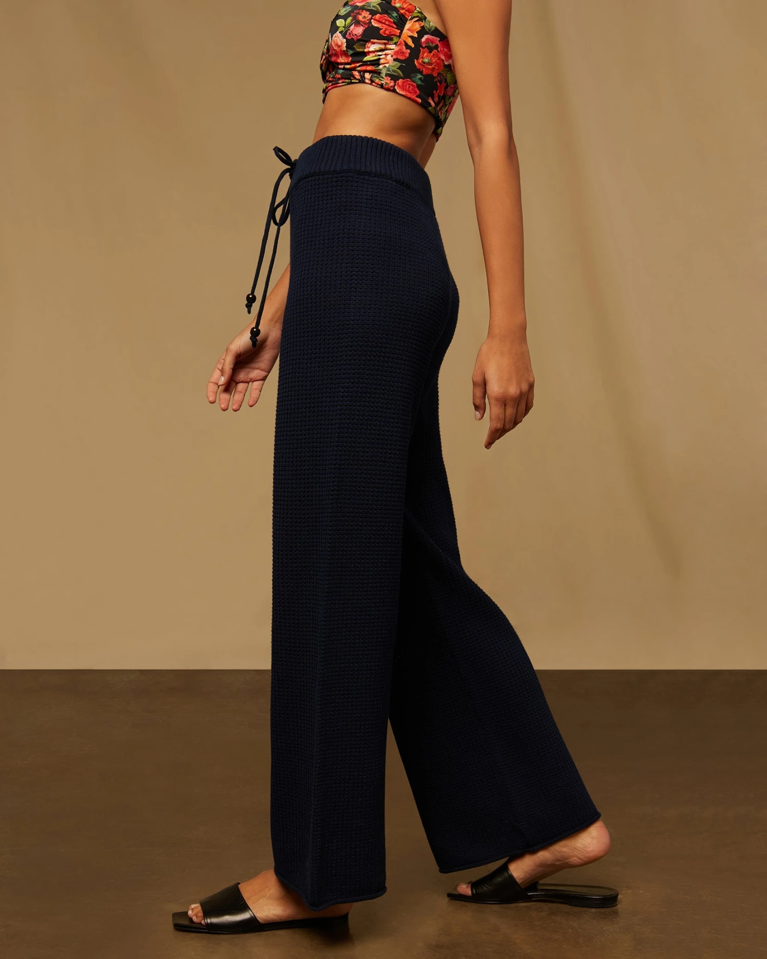 Cotton Waffle Sweater Pull On Pant 2 Cotton Waffle Sweater Pull On Pant - Image 2