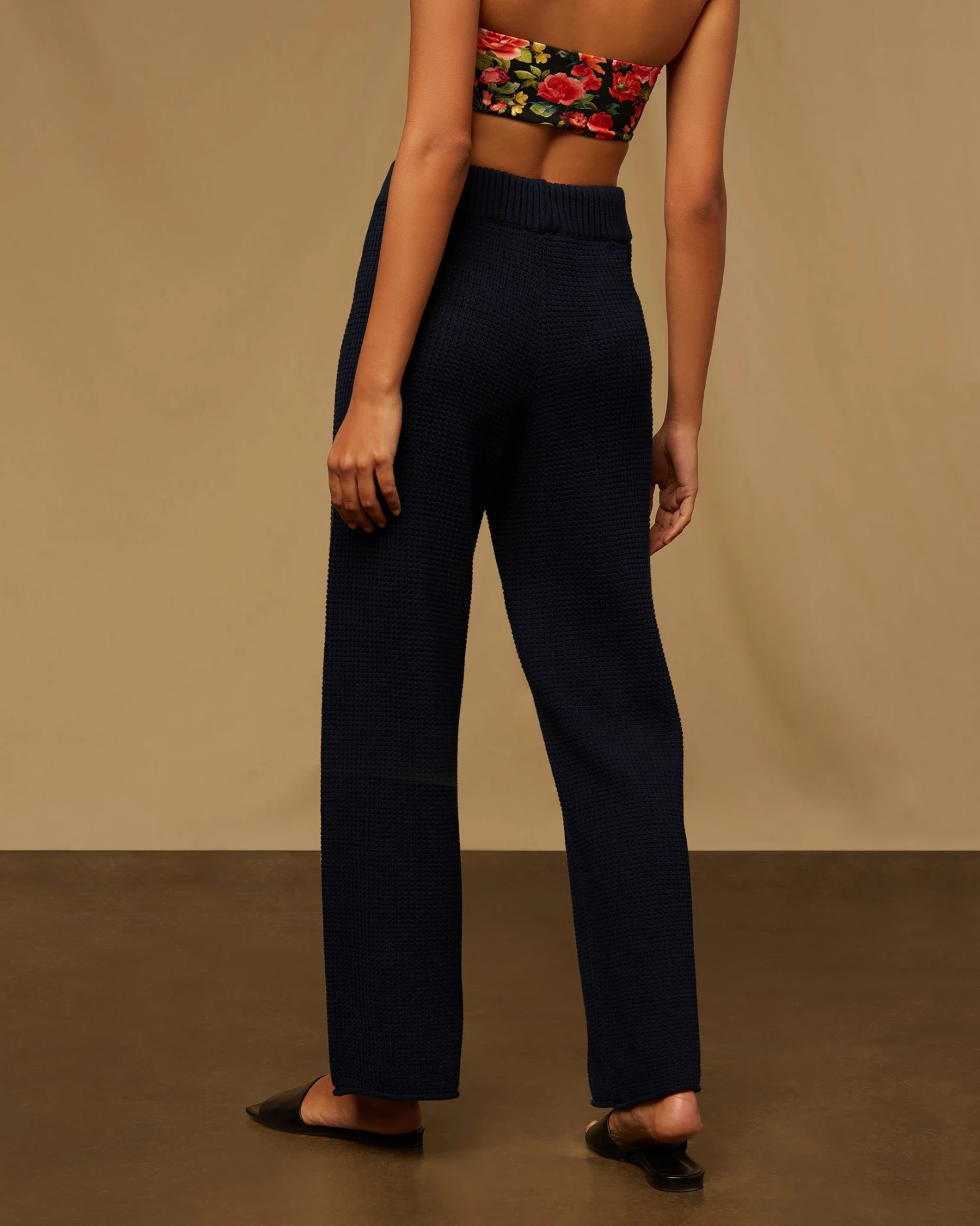 Cotton Waffle Sweater Pull On Pant 3 Cotton Waffle Sweater Pull On Pant - Image 3