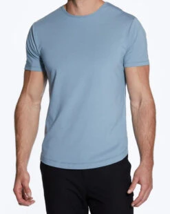 CUTS CURVE-HEM SHORT SLEEVE CREW