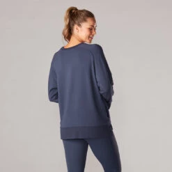 Cozy Sweatshirt -EQUINOX Sales S22Apparel CozySweatshirt Navy Back