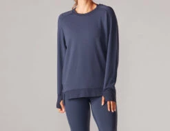 Cozy Sweatshirt -EQUINOX Sales S22Apparel CozySweatshirt Navy Front