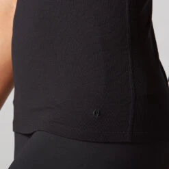 Perfect Fit Rib Tank -EQUINOX Sales SS23 Apparel Perfect Fit Rib Tank Ebony Detail