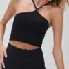 Spiritual Gangster Seamless Halter Top -EQUINOX Sales SU33676016 BLK 6090