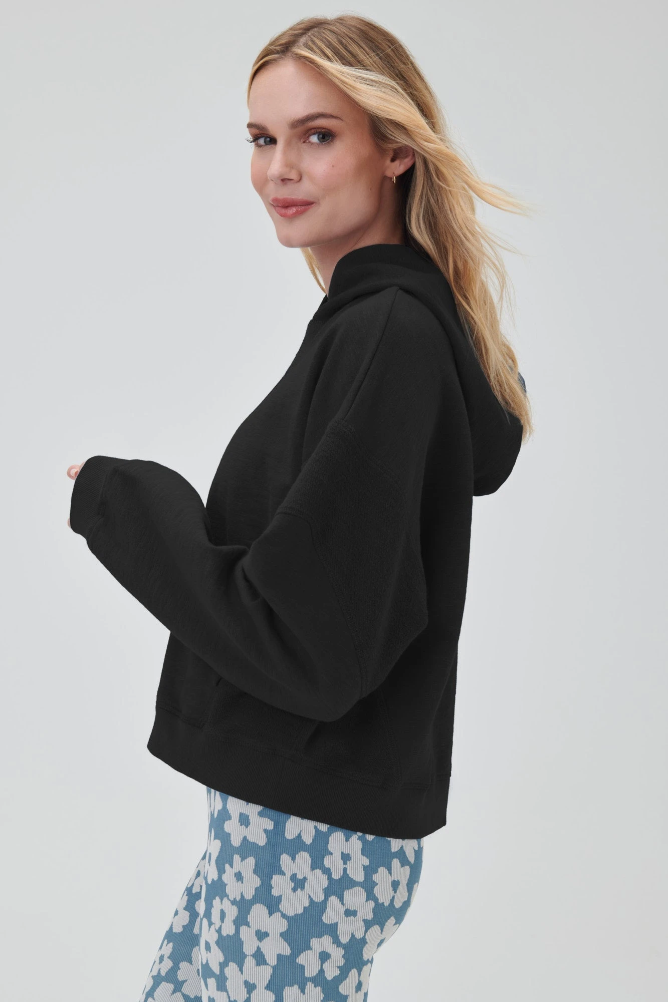 Spiritual Gangster Dolman Patchwork Hoodie 3 Spiritual Gangster Dolman Patchwork Hoodie - Image 3