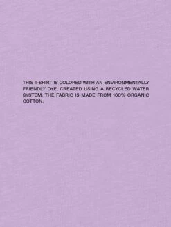 Pangaia Organic Cotton T-Shirt -EQUINOX Sales TextblockdetailsOrganic Cotton T Shirt Orchid Purple 3