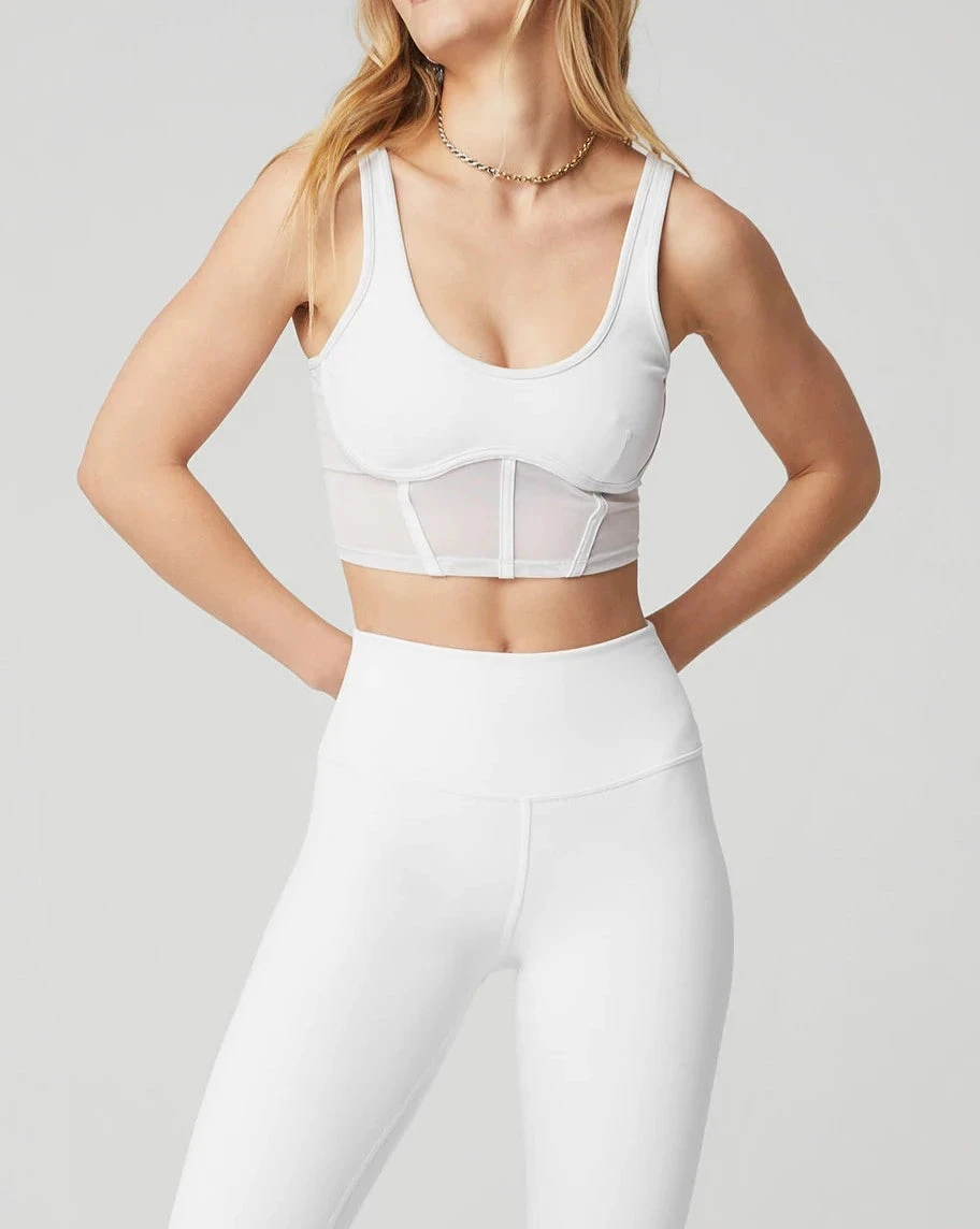 Alo Yoga Airbrush Mesh Corset Tank 3 Alo Yoga Airbrush Mesh Corset Tank - Image 3