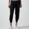 Silk Joggers - Black -EQUINOX Sales black silk joggers front view c34b3c6b 1577 4012 84c6 757f40e8fa08
