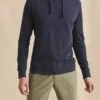 Faherty Slub Cotton Hoodie -EQUINOX Sales su21 mkc0096 bln faherty mens slub cotton hoodie blue nights front 1
